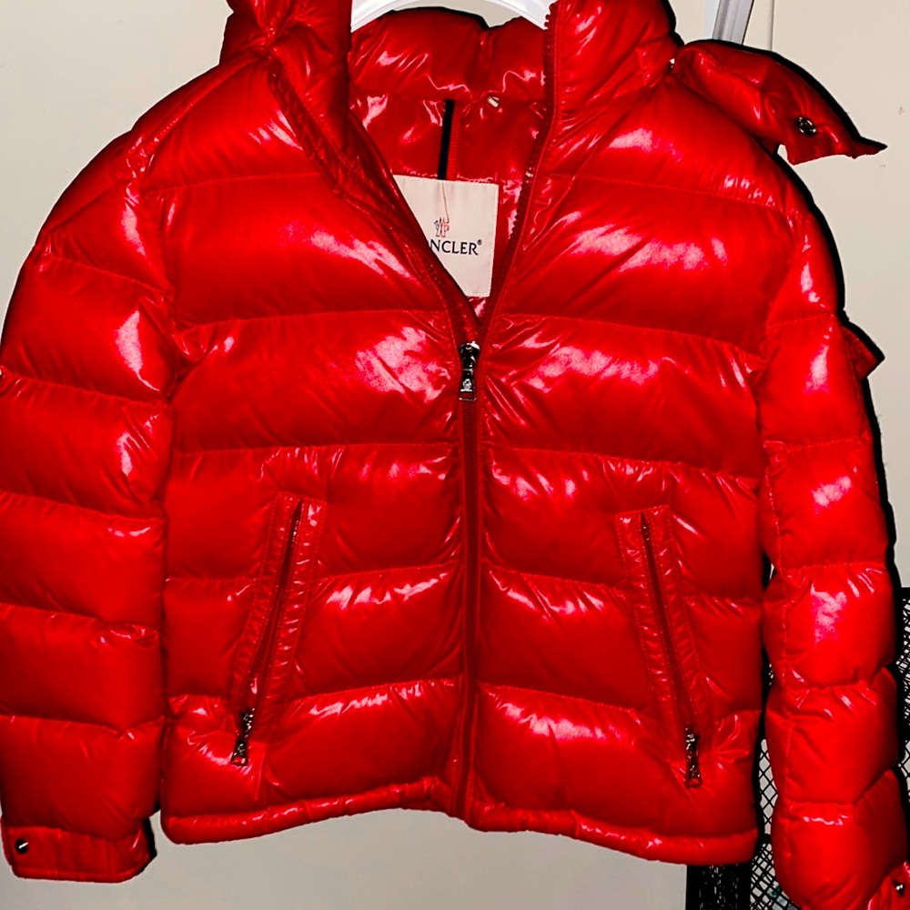 MONCLER , Kid's Maya Puffer Jacket , RED